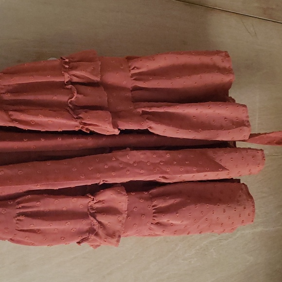 Orange Ruffle Dress - Picture 9 of 14